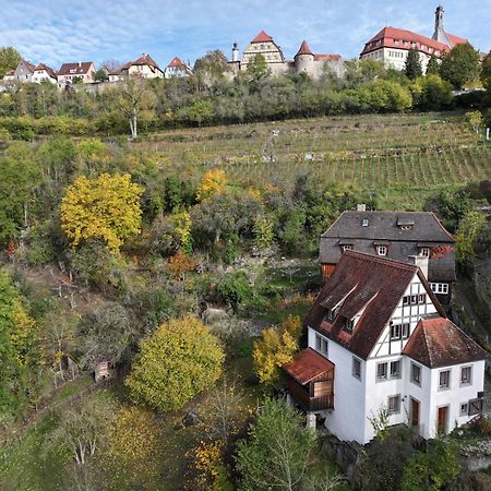 Ferienhaus Kobolzeller Schloesschen A.D.Weinsteige Rothenburg ob der Tauber Bagian luar foto